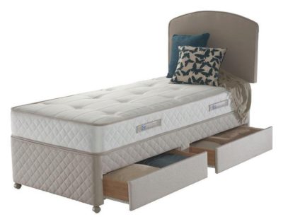 Sealy - Posturepedic Firm Ortho Single 2 Drawer - Divan Bed